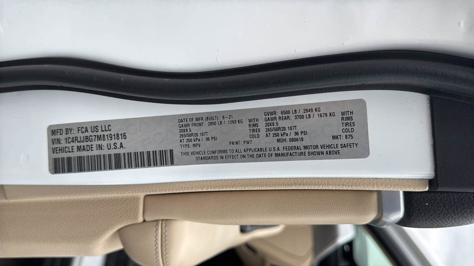 Used 2021 Jeep Grand Cherokee L Limited image 21