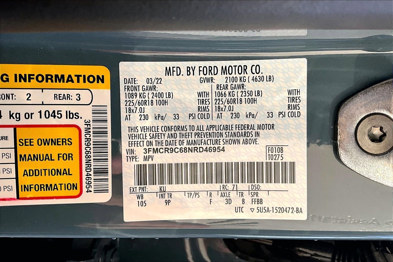 Used 2022 Ford Bronco Sport Outer Banks w/ Tech Package image 35