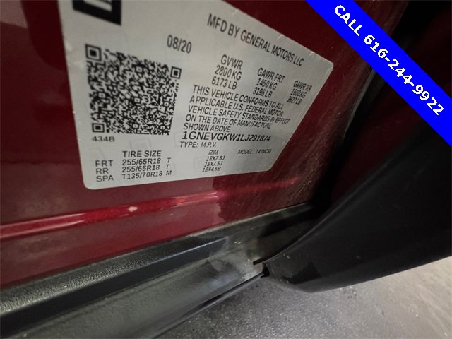 Used 2020 Chevrolet Traverse LT w/ Driver Confidence II Package image 27