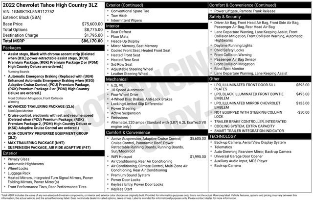 Certified 2022 Chevrolet Tahoe High Country image 5