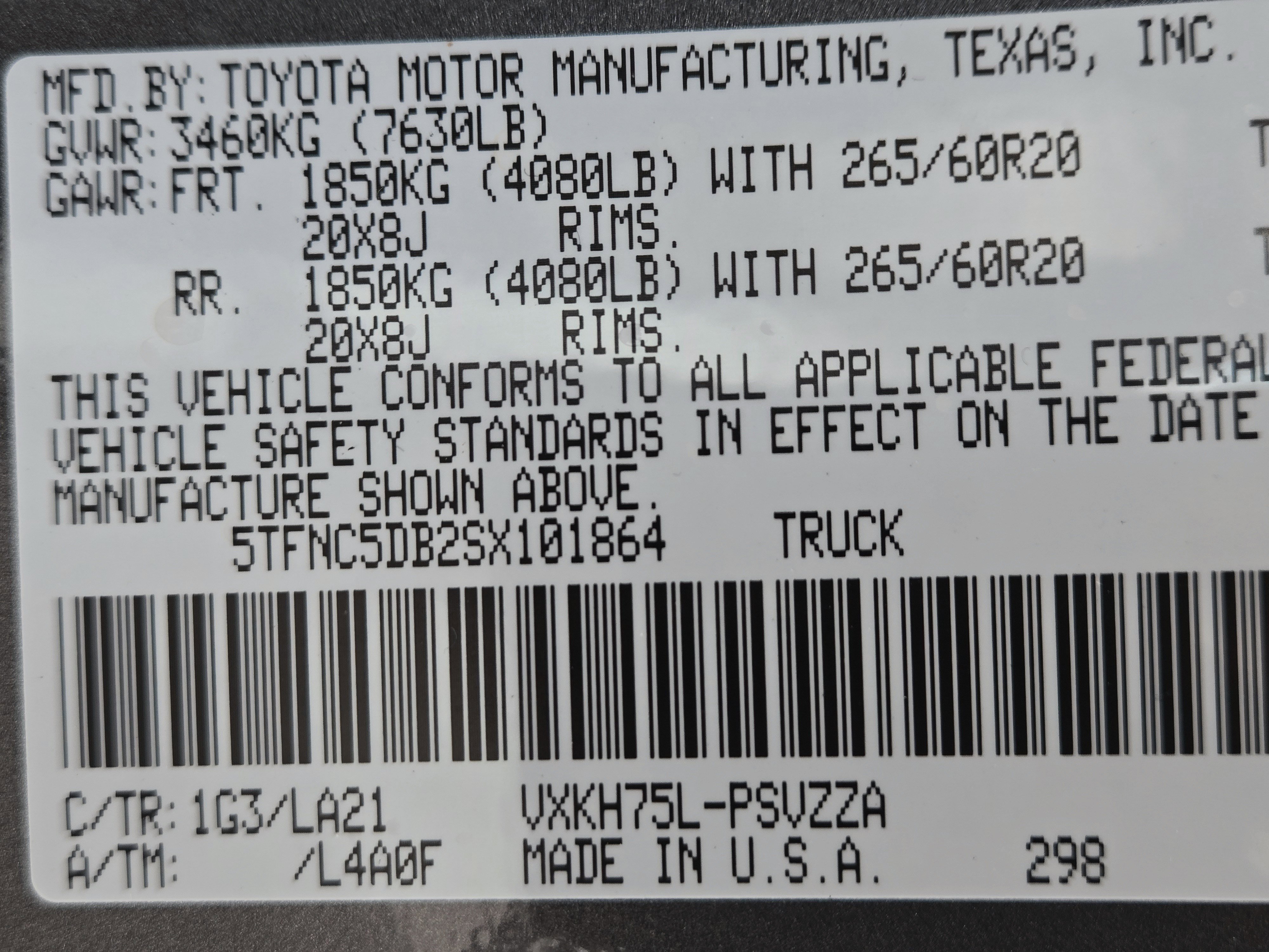 New 2025 Toyota Tundra Platinum image 21