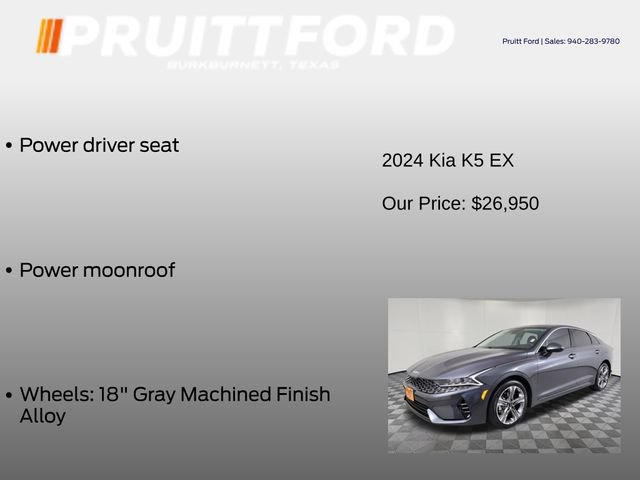 Used 2024 Kia K5 EX FWD image 13