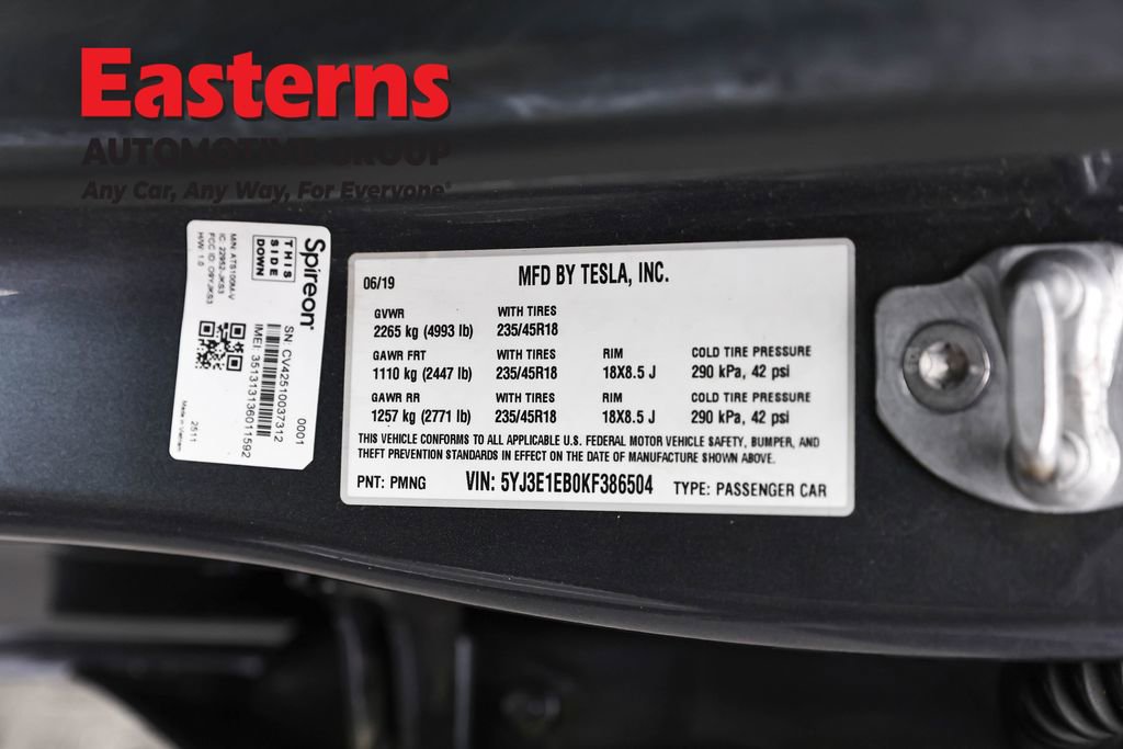 Used 2019 Tesla Model 3 Long Range image 31