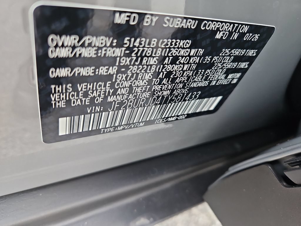 New 2026 Subaru Outback Touring XT AWD/4WD image 25
