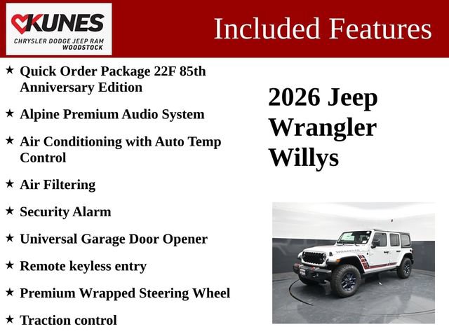 New 2026 Jeep Wrangler Unlimited Sport w/ Dual Top Group AWD/4WD image 3