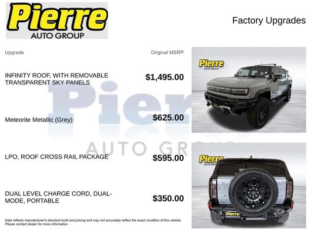 Used 2025 GMC Hummer EV 2X w/ LPO, Roof Cross Rail Package image 13