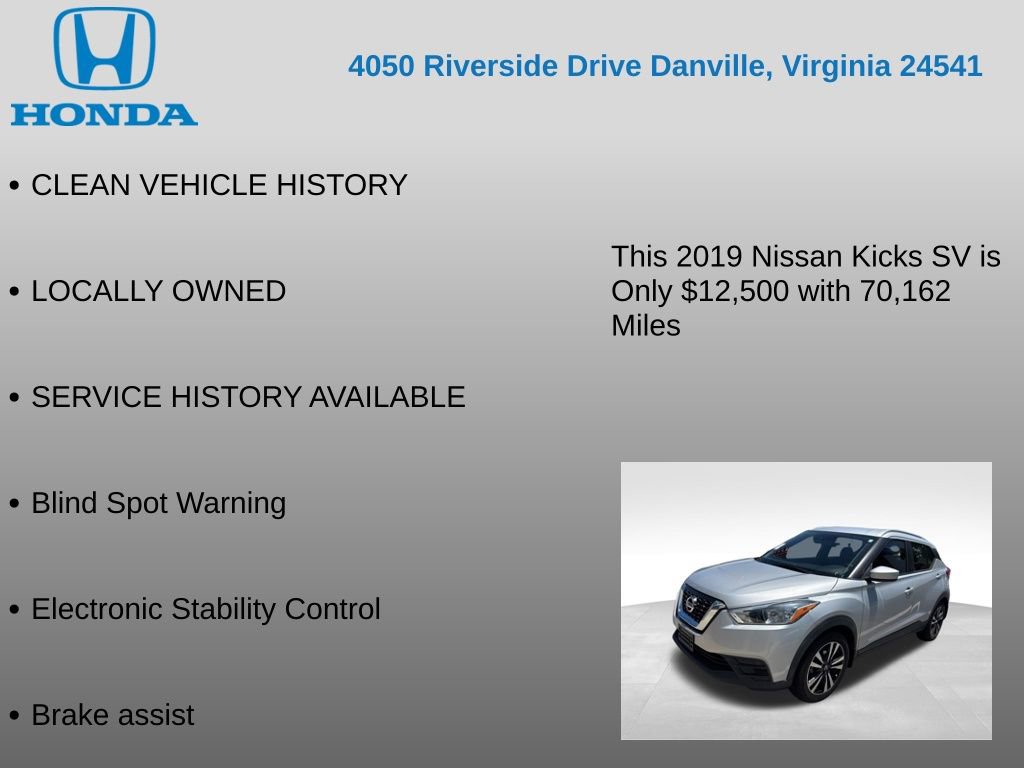 Used 2019 Nissan Kicks SV FWD image 7