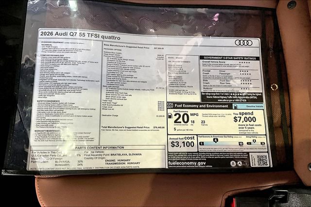 New 2026 Audi Q7 3.0T Premium Plus image 13