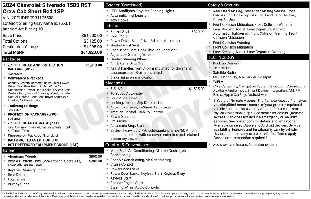 Used 2024 Chevrolet Silverado 1500 RST AWD/4WD image 8