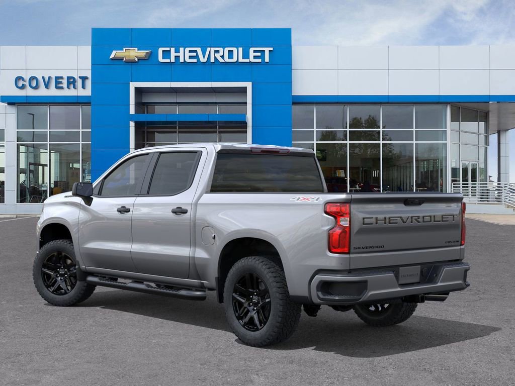 New 2026 Chevrolet Silverado 1500 Custom w/ Turbomax Blackout Package AWD/4WD image 3