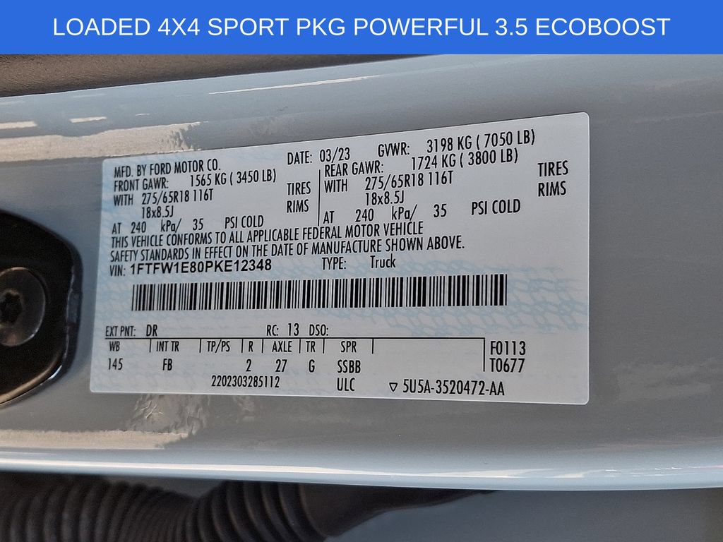 Used 2023 Ford F150 XLT w/ Equipment Group 302A High AWD/4WD image 29