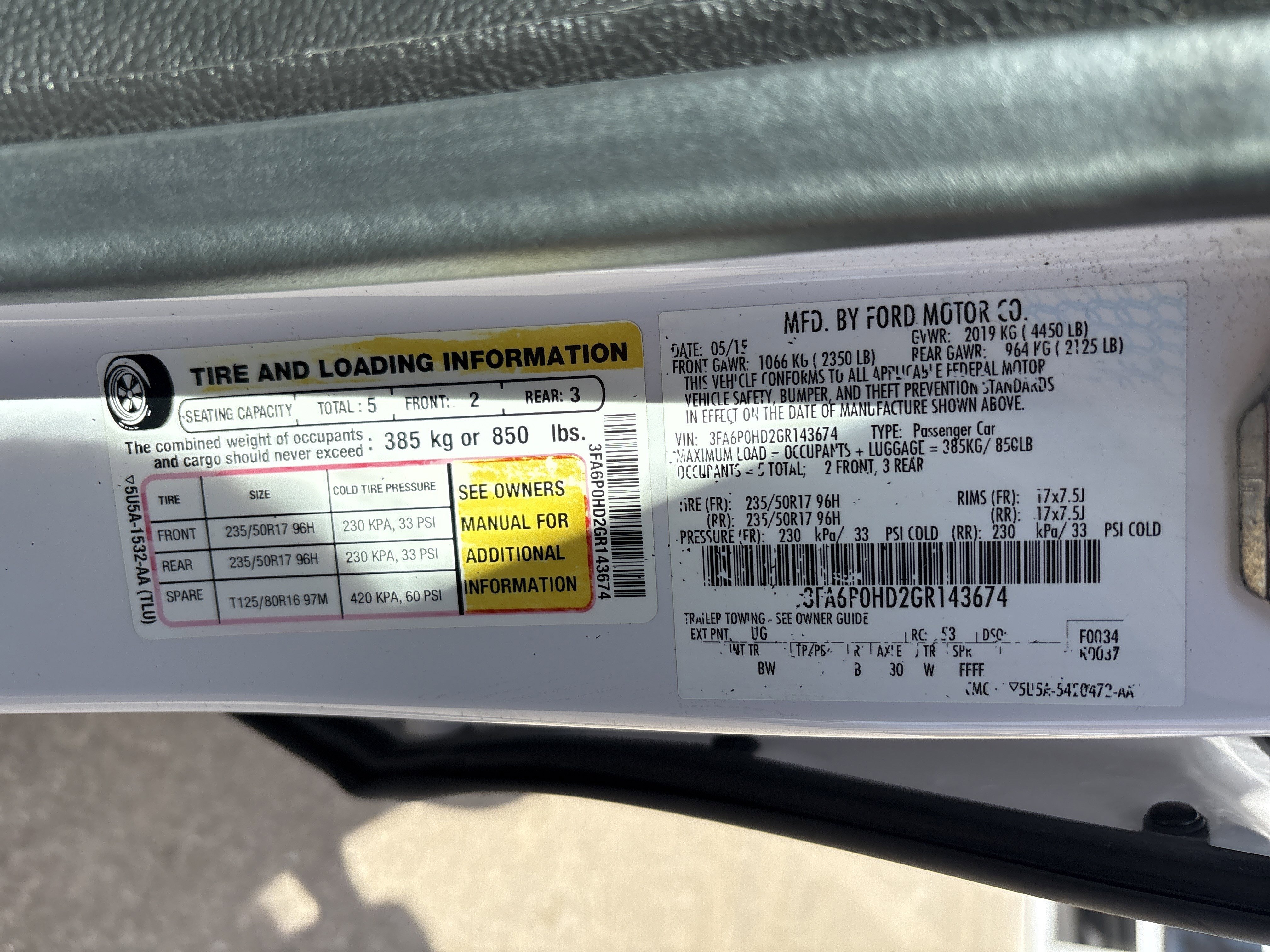 Used 2016 Ford Fusion SE w/ Equipment Group 202A image 34