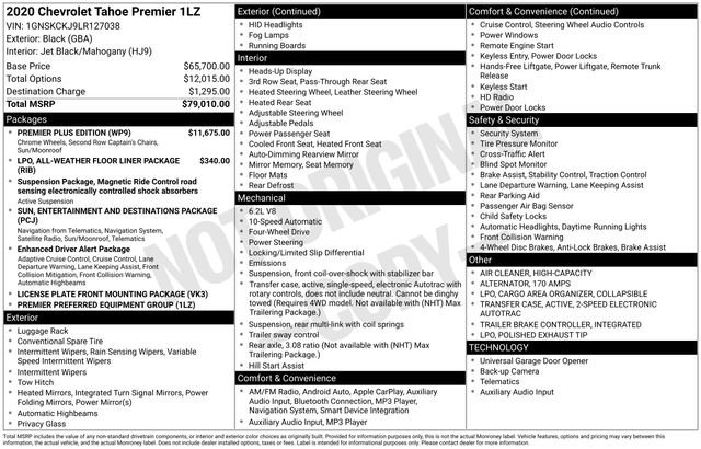 Used 2020 Chevrolet Tahoe Premier w/ Premier Plus Edition image 39