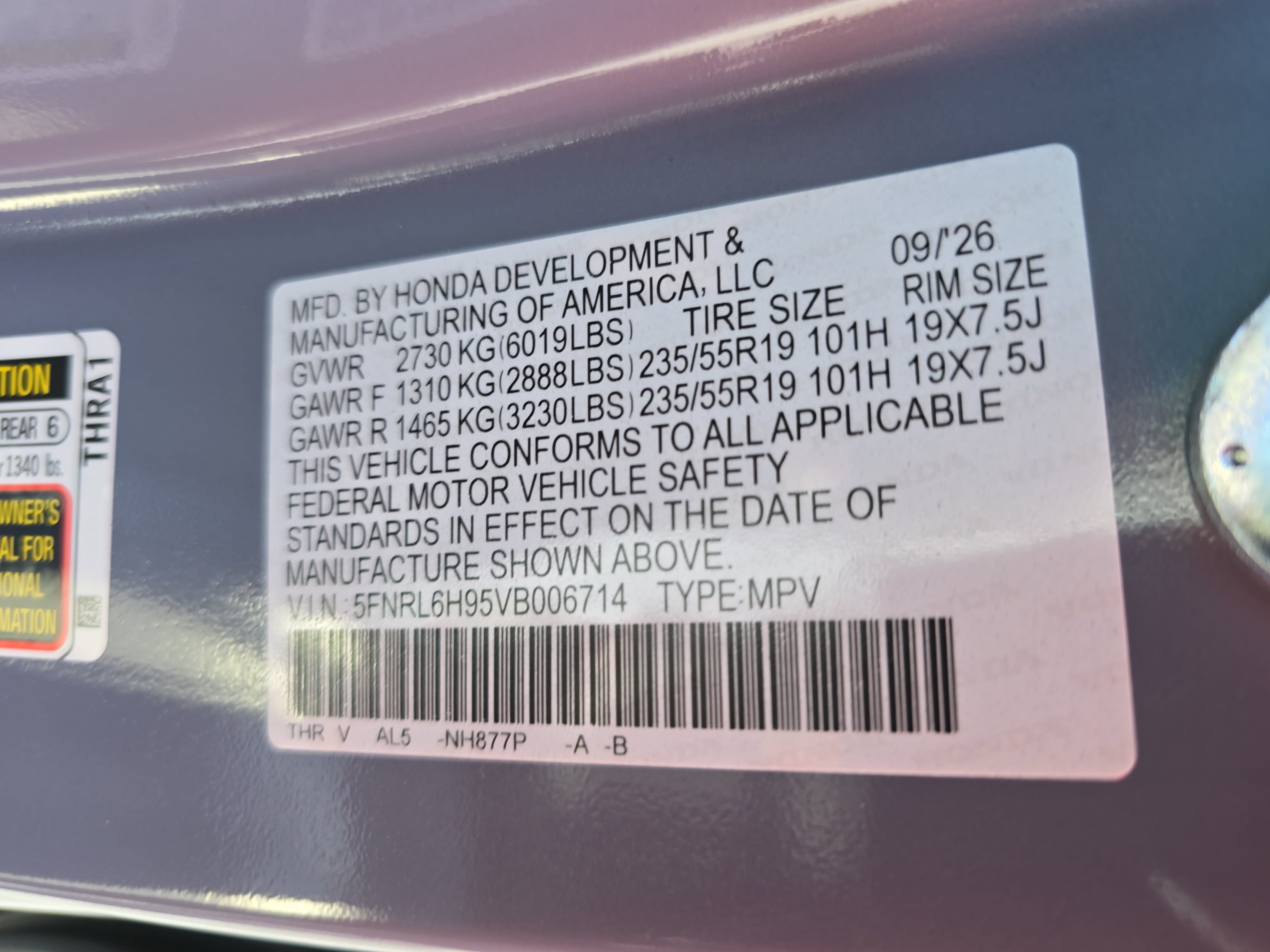 New 2027 Honda Odyssey Elite image 36