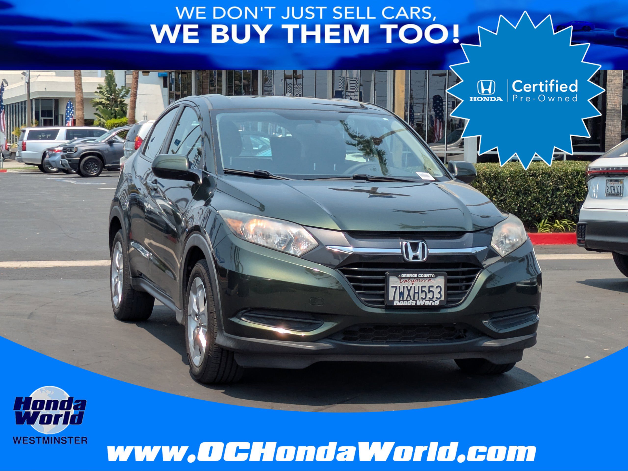 Used 2016 Honda HR-V LX