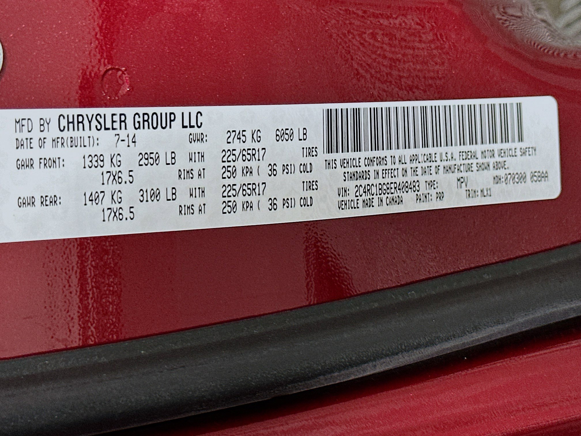 Used 2014 Chrysler Town & Country Touring FWD image 12