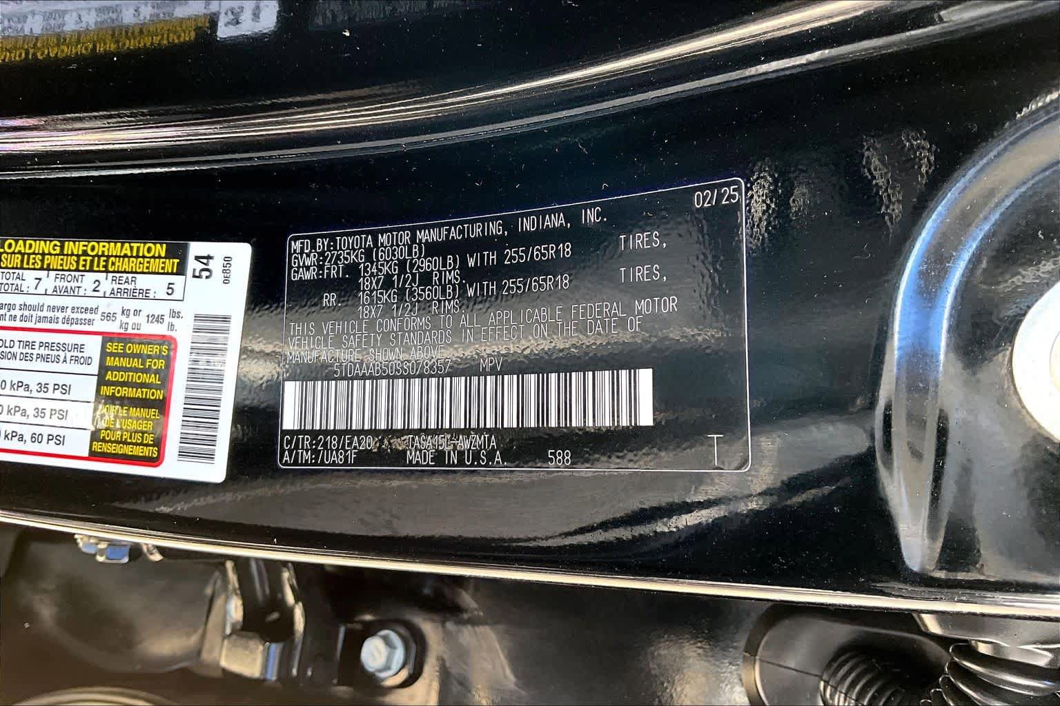 Certified 2025 Toyota Grand Highlander AWD image 36
