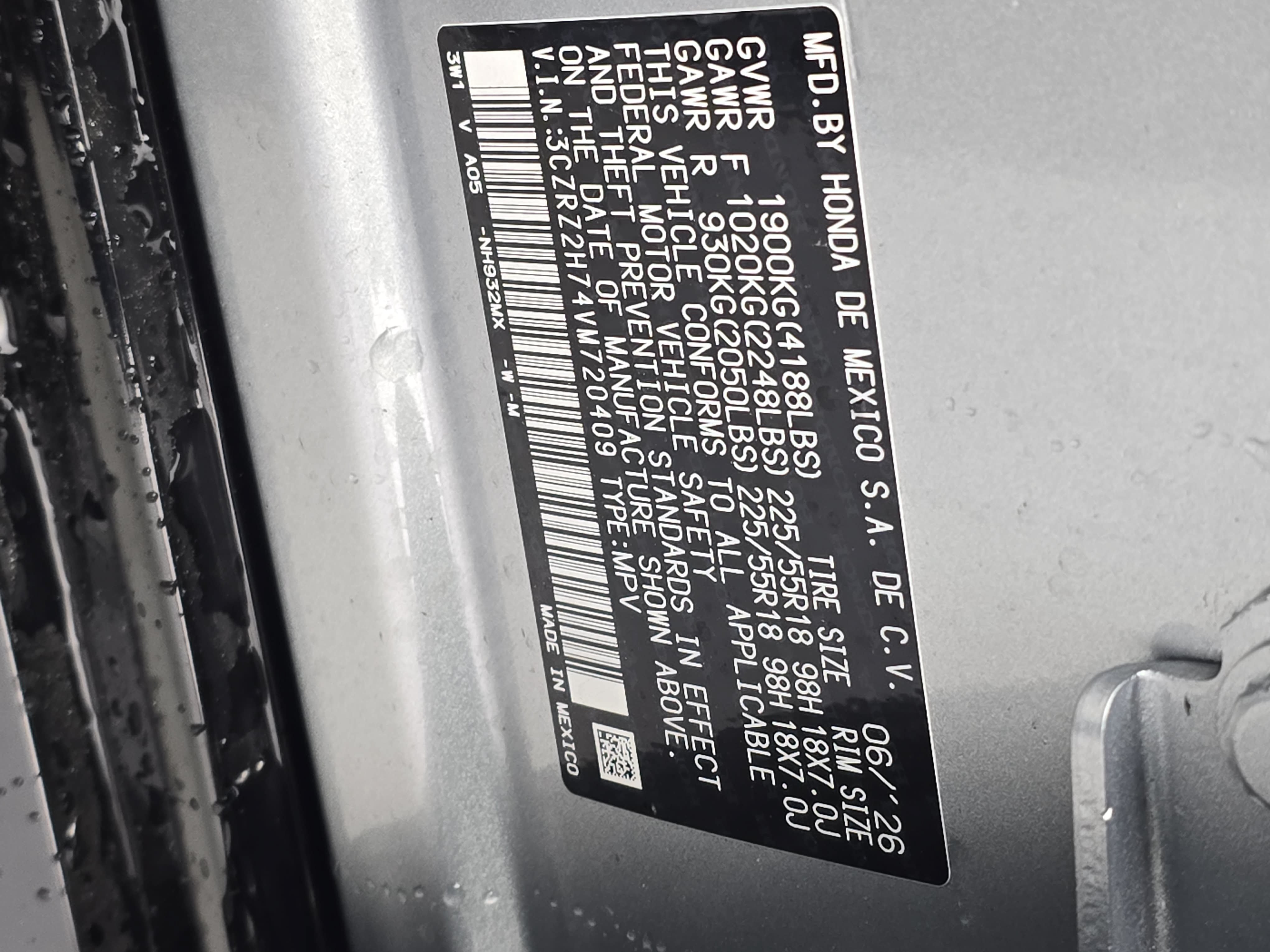 New 2027 Honda HR-V EX-L image 36