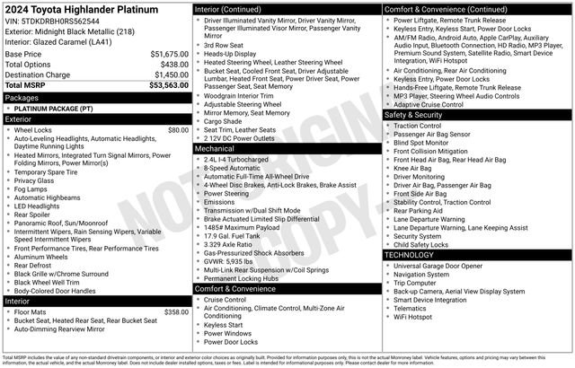 Used 2024 Toyota Highlander Platinum image 11