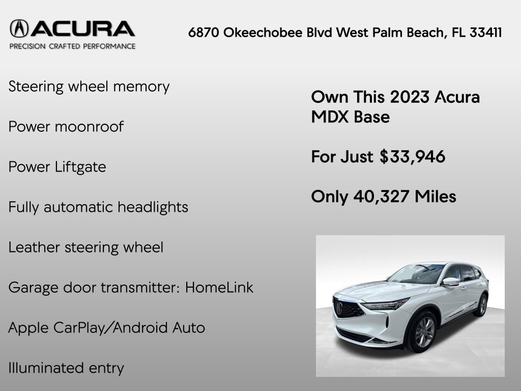 Certified 2023 Acura MDX FWD image 14