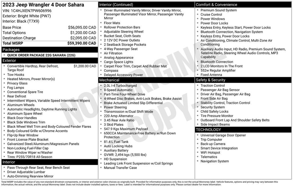 Used 2023 Jeep Wrangler Sahara image 2