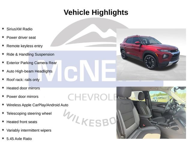 Used 2022 Chevrolet TrailBlazer LT w/ Driver Confidence Package FWD image 9