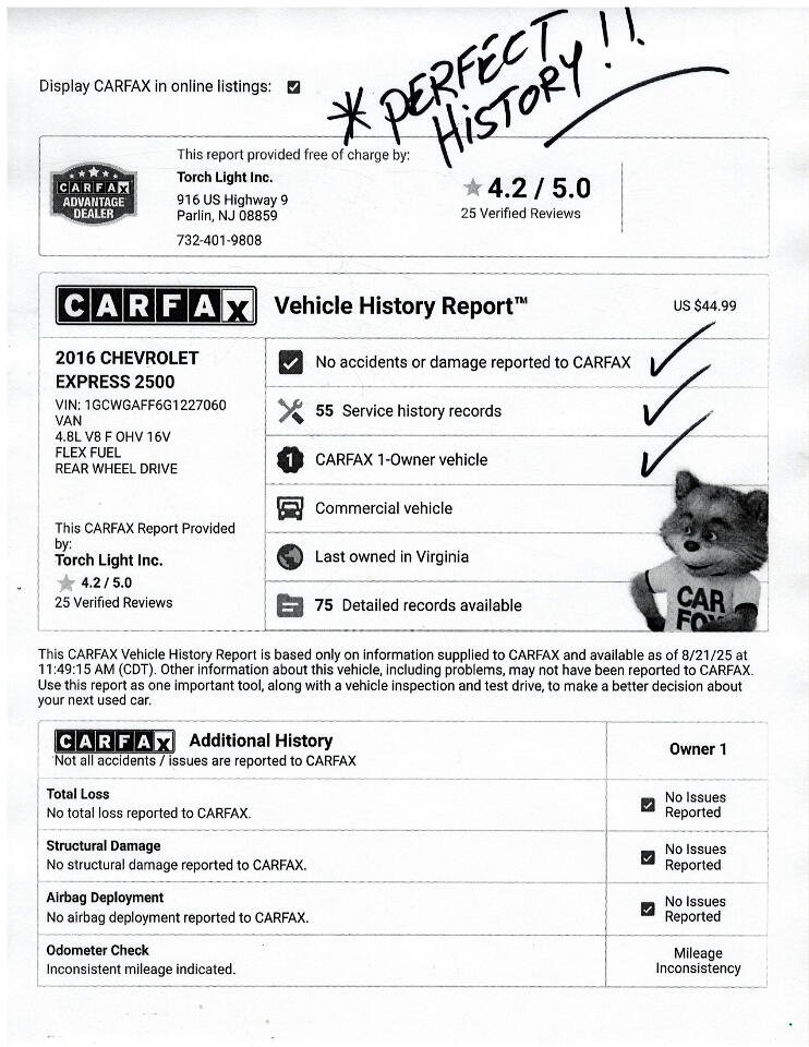 Used 2016 Chevrolet Express 2500 image 24