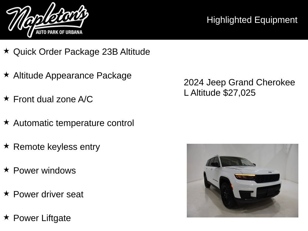 Used 2024 Jeep Grand Cherokee L Laredo AWD/4WD image 15