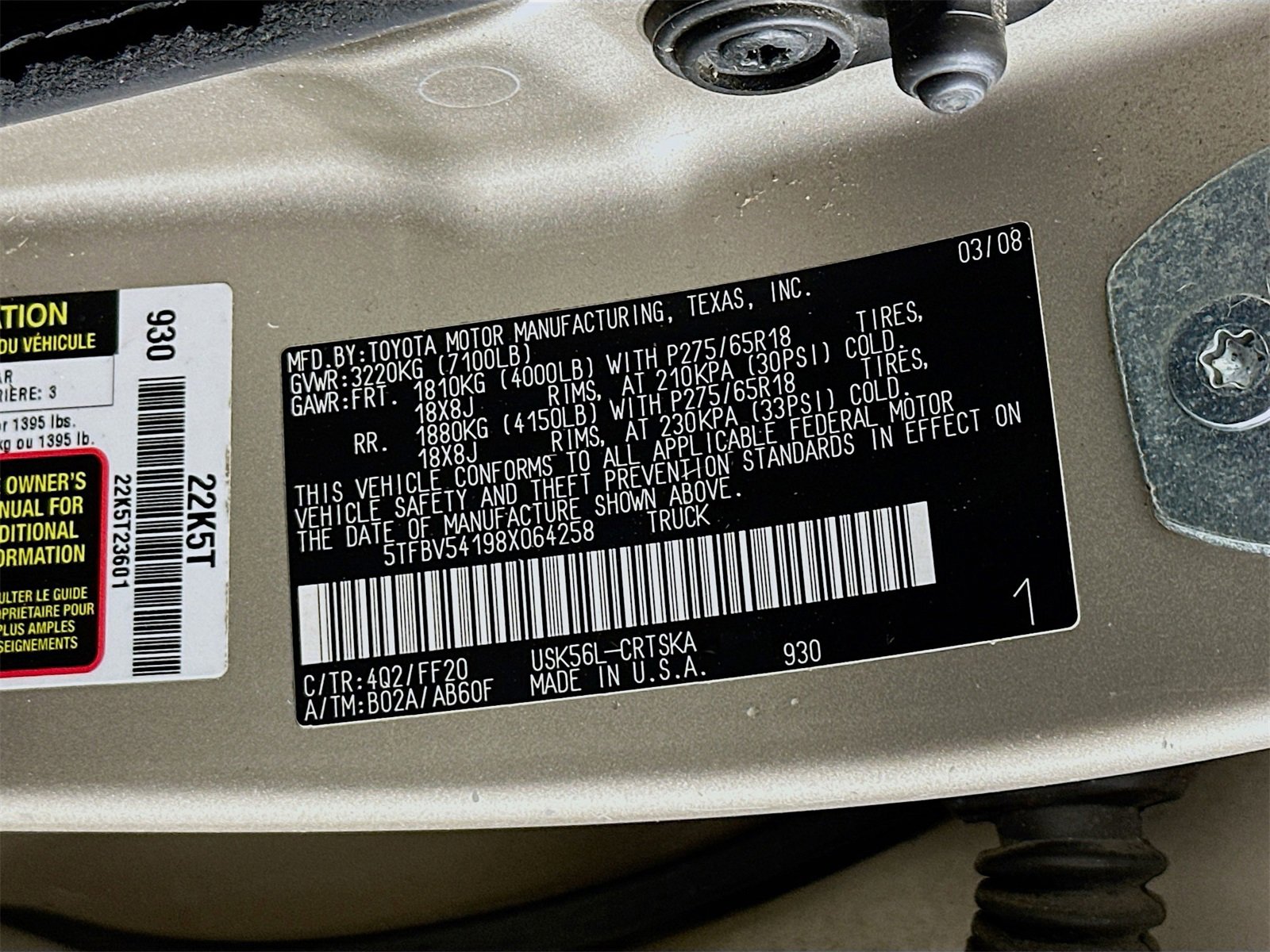 Used 2008 Toyota Tundra SR5 image 28