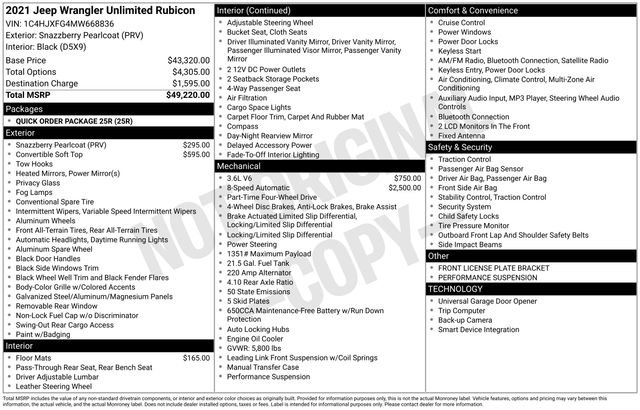 Used 2021 Jeep Wrangler Unlimited Rubicon image 18