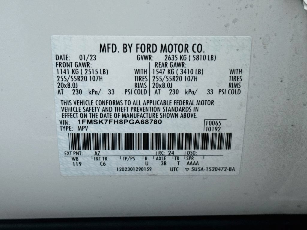 Certified 2023 Ford Explorer Limited w/ Limited Technology Package RWD image 33