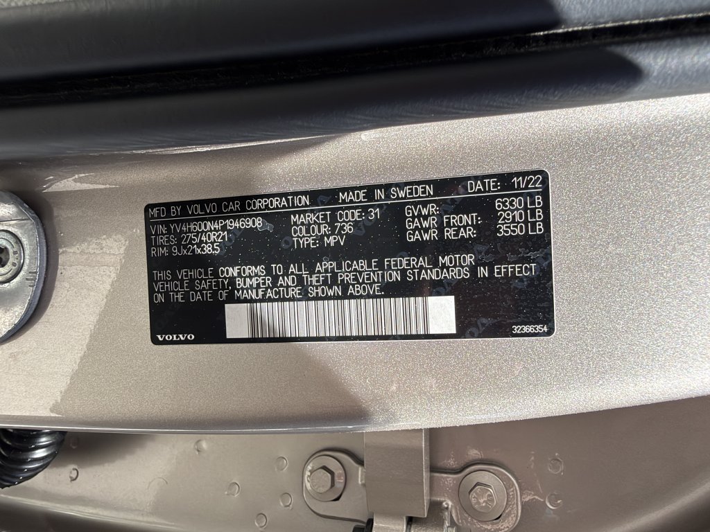 Used 2023 Volvo XC90 T8 Plus w/ Protection Package Premier AWD/4WD image 48