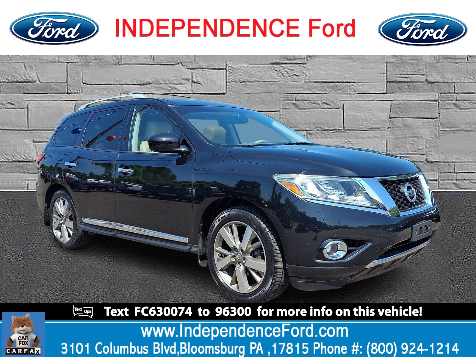 Used 2015 Nissan Pathfinder Platinum w/ Family Entertainment Package AWD/4WD image 1