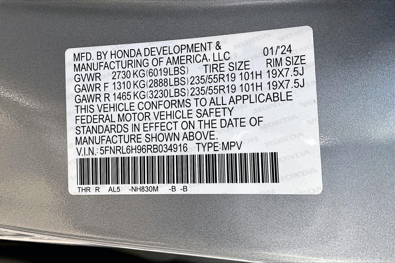 Certified 2024 Honda Odyssey Elite image 34