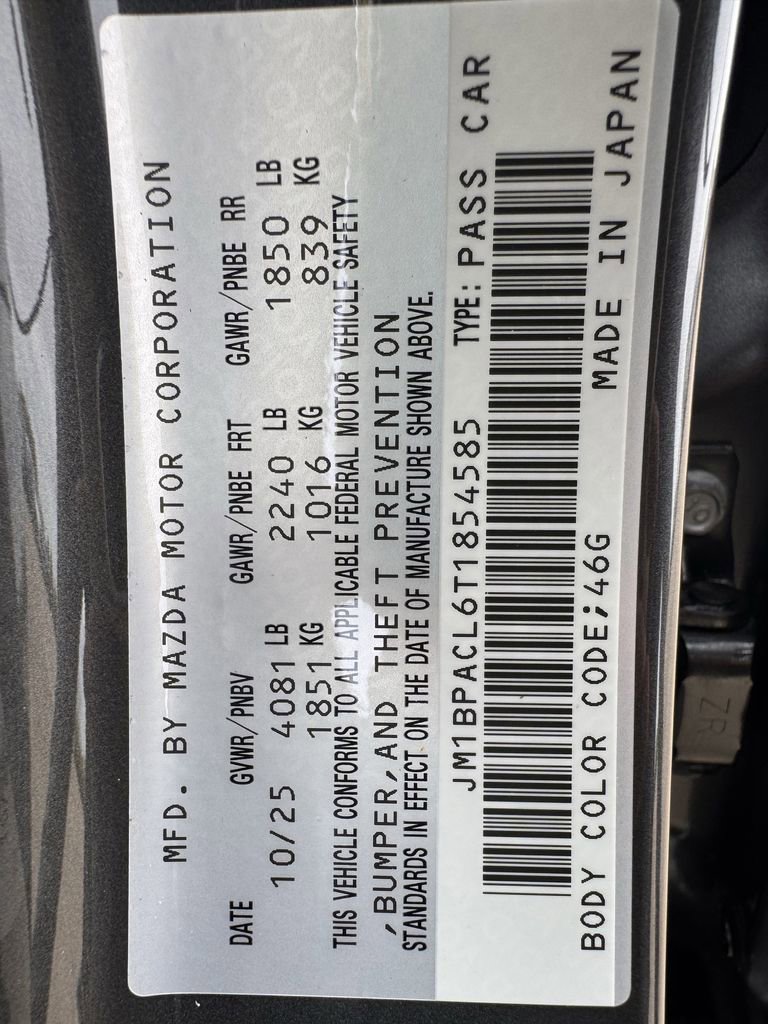 New 2026 MAZDA MAZDA3 2.5 S Sedan w/ Preferred Pkg image 27