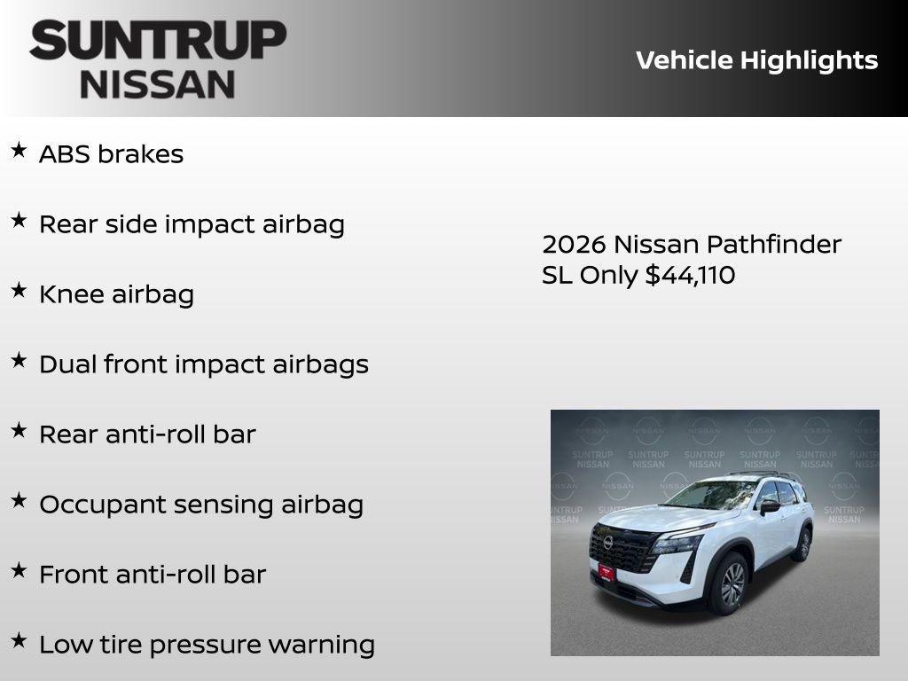 New 2026 Nissan Pathfinder SL AWD/4WD image 16