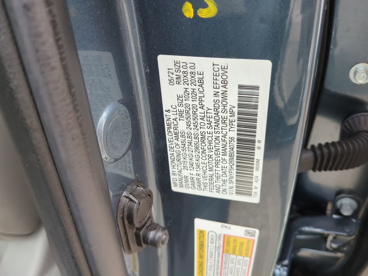 Certified 2021 Honda Pilot Special Edition image 22