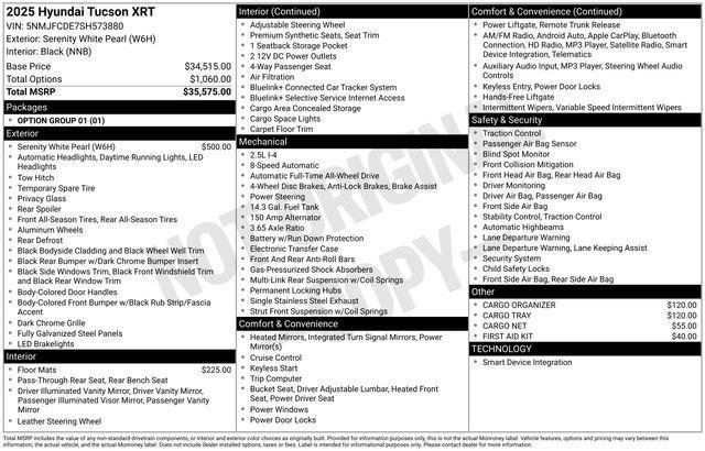 New 2025 Hyundai Tucson XRT image 4