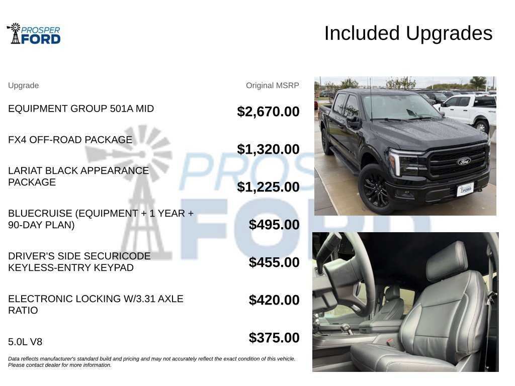 New 2026 Ford F150 Lariat w/ Equipment Group 501A Mid AWD/4WD image 3