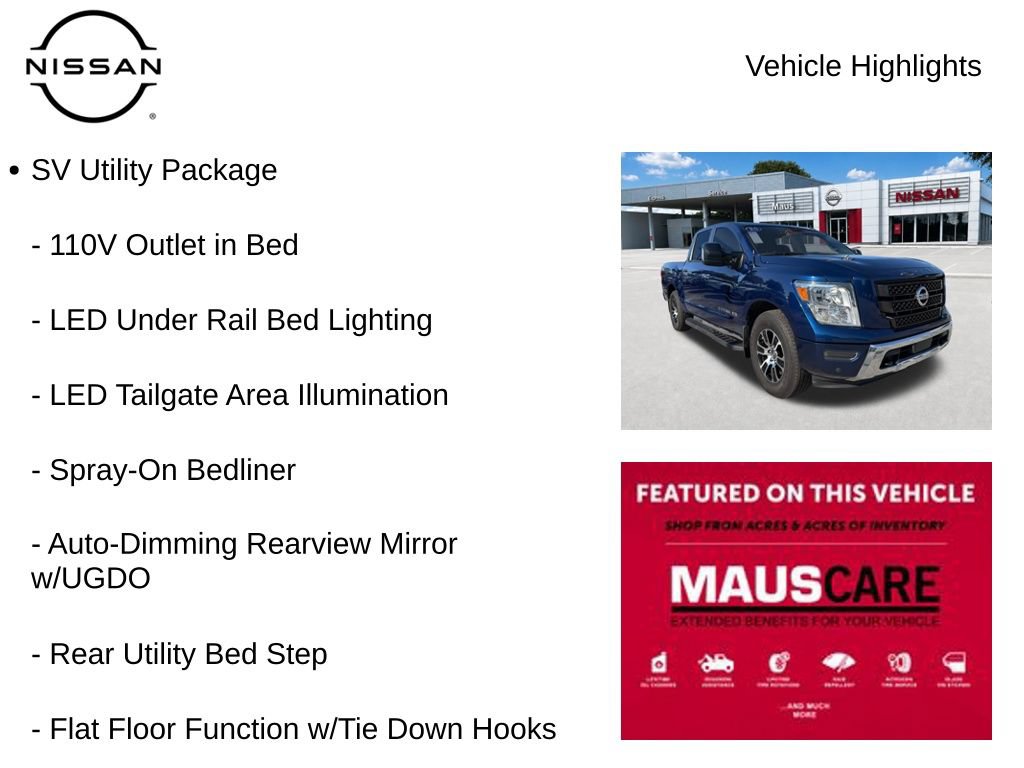 Used 2020 Nissan Titan SV w/ SV Convenience Package RWD image 8