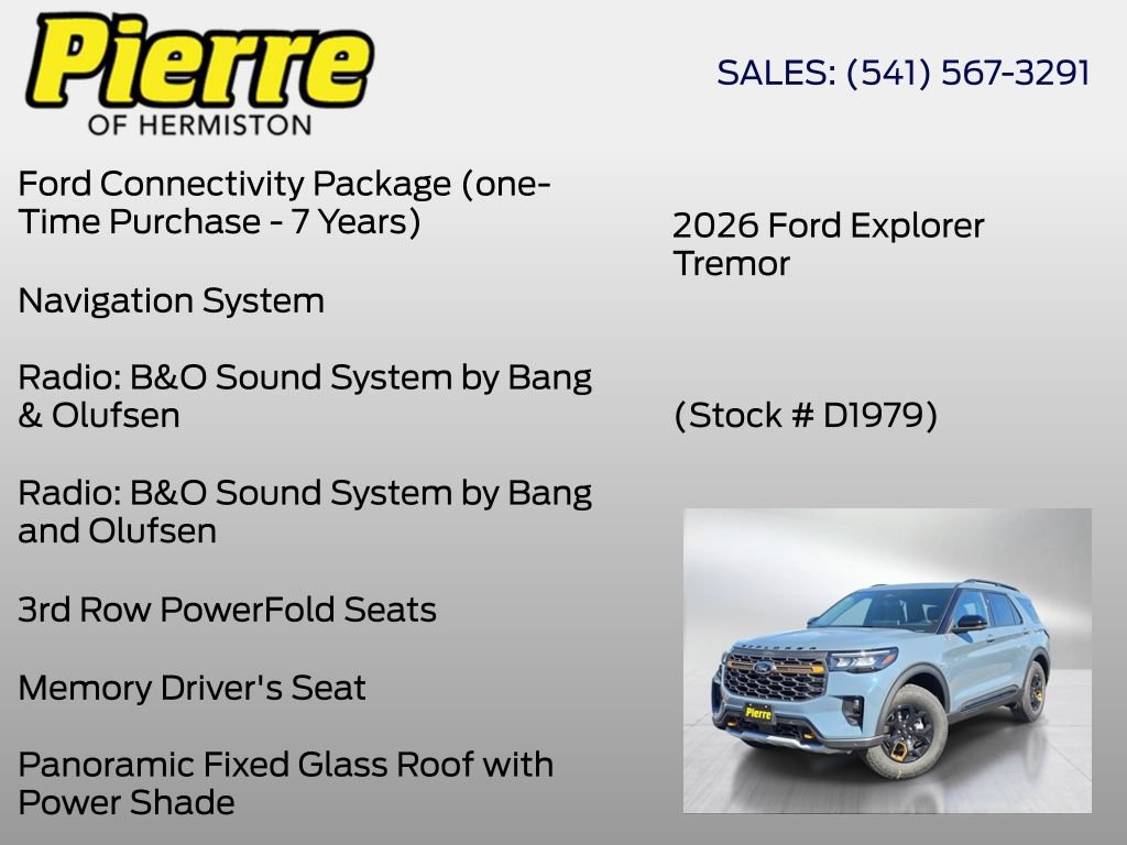 New 2026 Ford Explorer Tremor w/ Tremor Ultimate Package AWD/4WD image 18