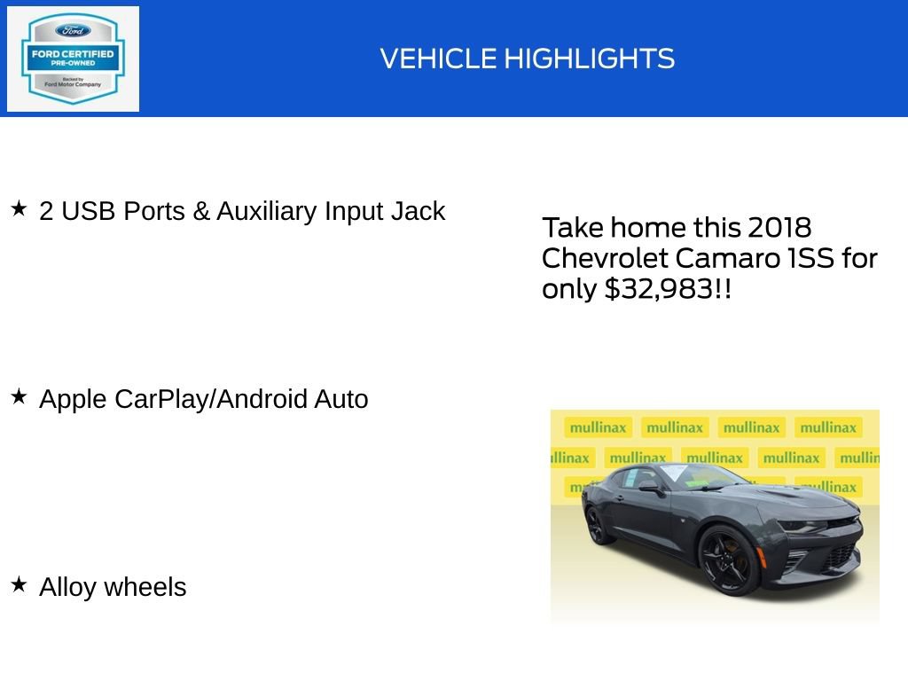 Used 2018 Chevrolet Camaro SS RWD image 19