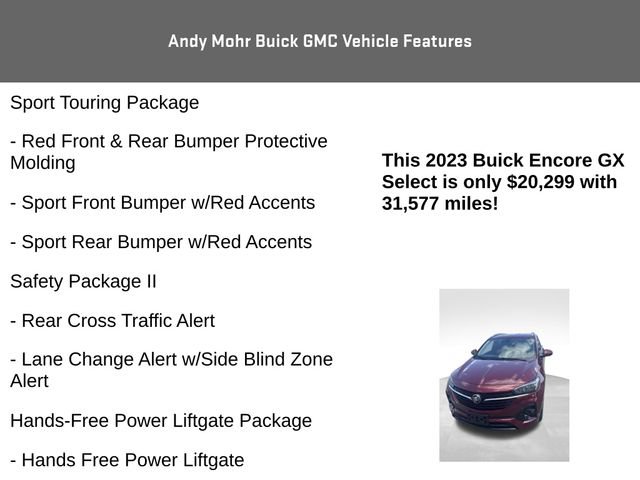 Used 2023 Buick Encore GX Select w/ Sport Touring Package FWD image 8