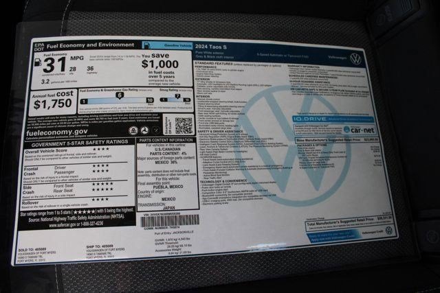 Used 2024 Volkswagen Taos S FWD image 34