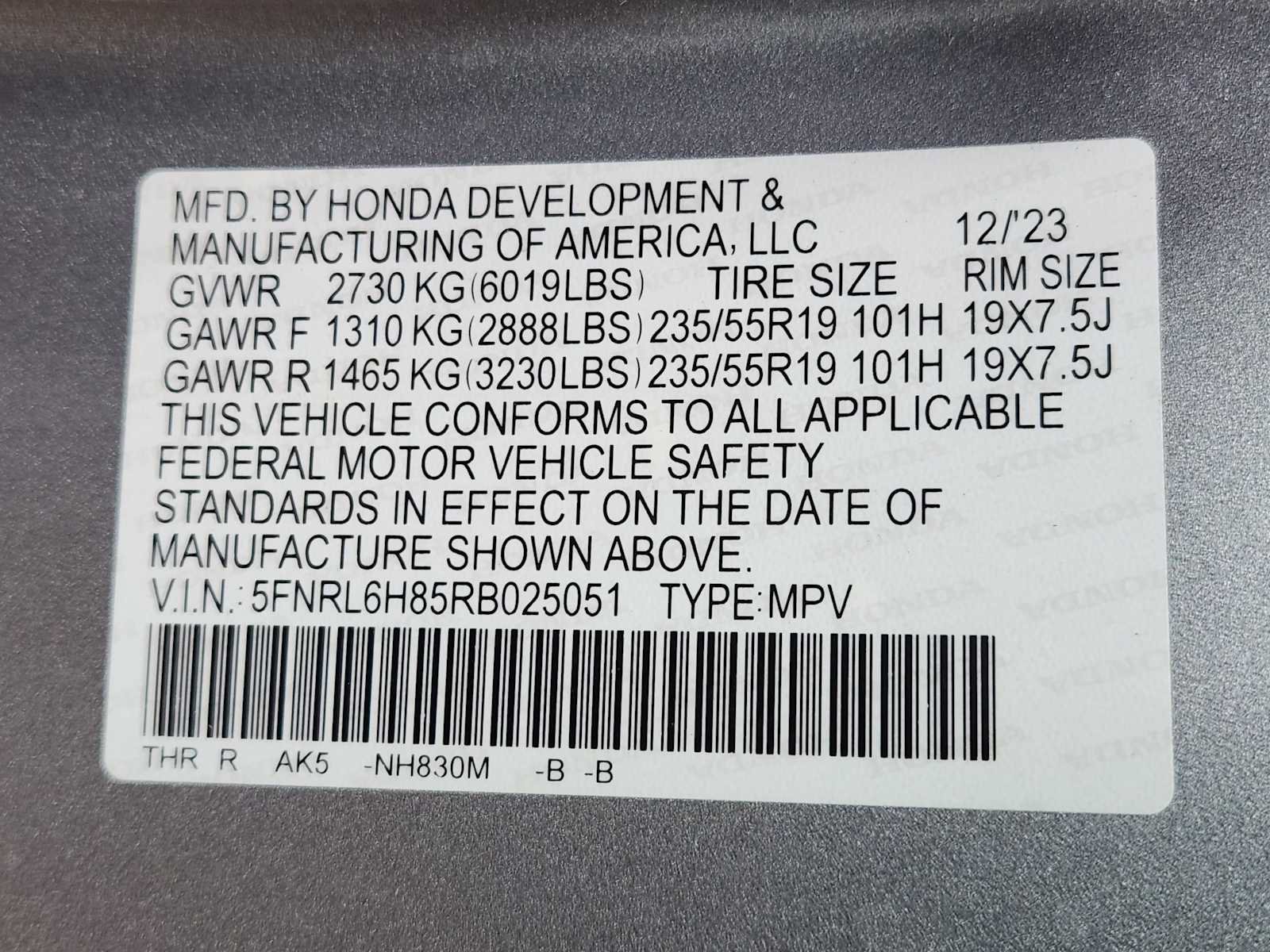 Certified 2024 Honda Odyssey Touring image 34