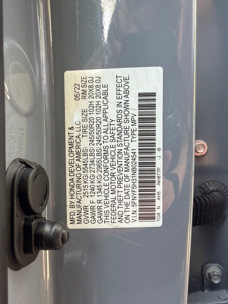 Used 2022 Honda Pilot Sport image 32