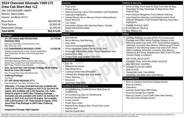 Used 2024 Chevrolet Silverado 1500 LTZ AWD/4WD image 27