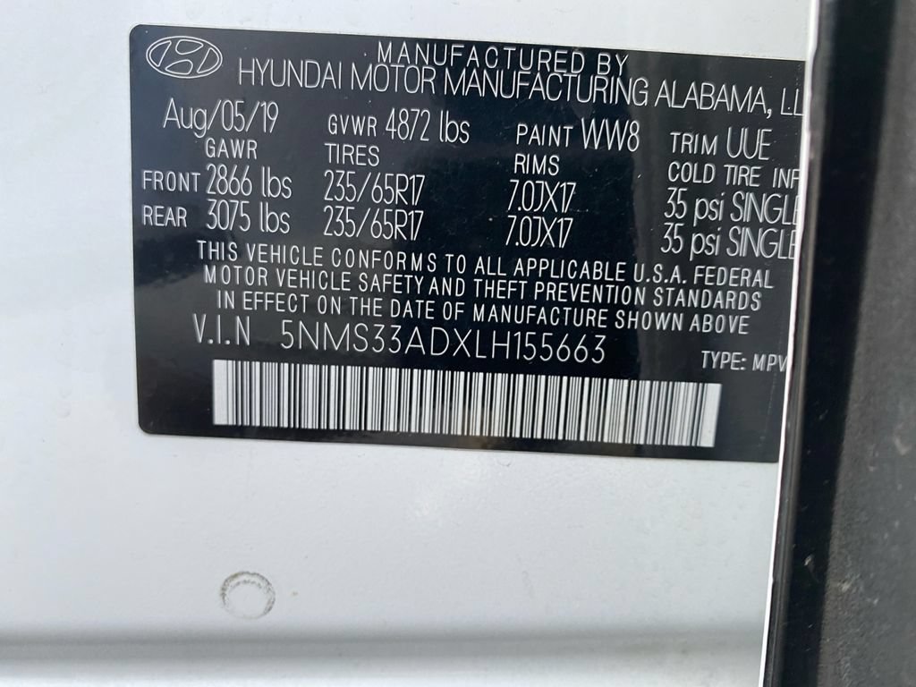 Used 2020 Hyundai Santa Fe SEL w/ Cargo Package FWD image 32
