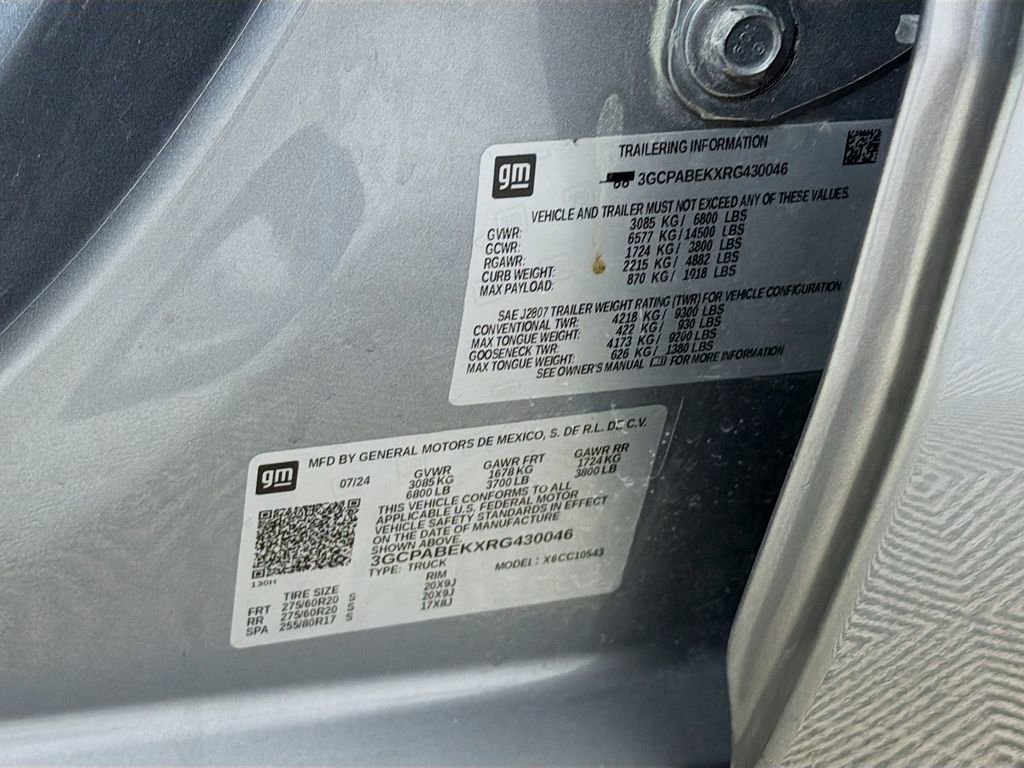 Used 2024 Chevrolet Silverado 1500 Custom w/ LPO, Dark Essentials Package image 35