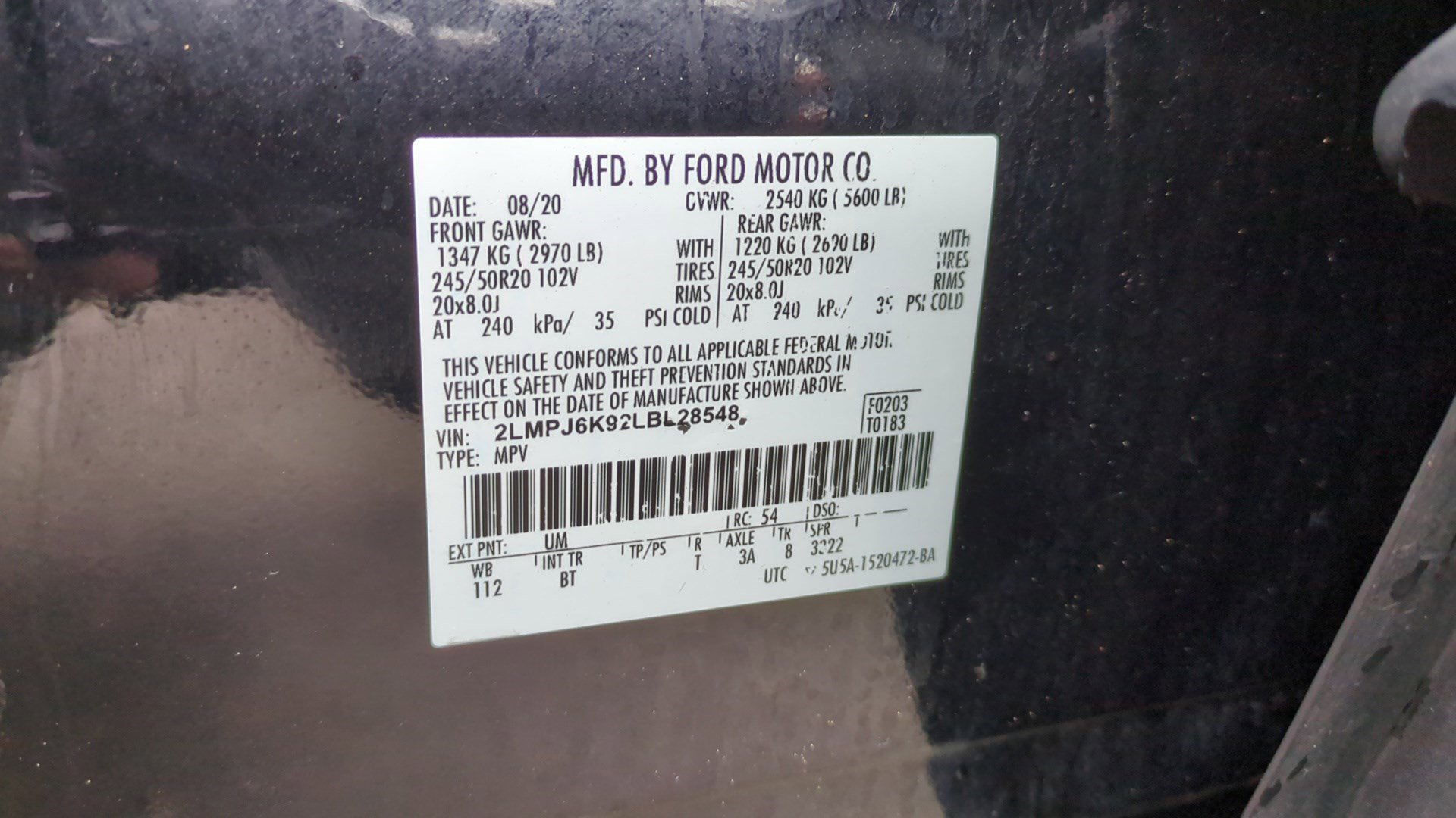 Used 2020 Lincoln Nautilus Reserve image 34